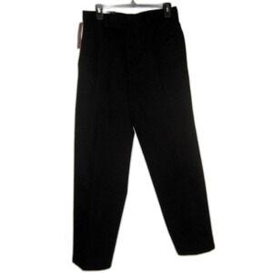 Dockers Black Flat Front Khakis Size 30 Inseam 30 slacks NWT